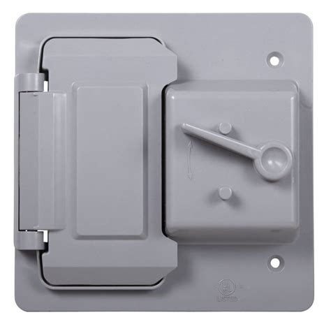 2-gang rectangle plastic weatherproof electrical box cover|2 gang electrical box covers.